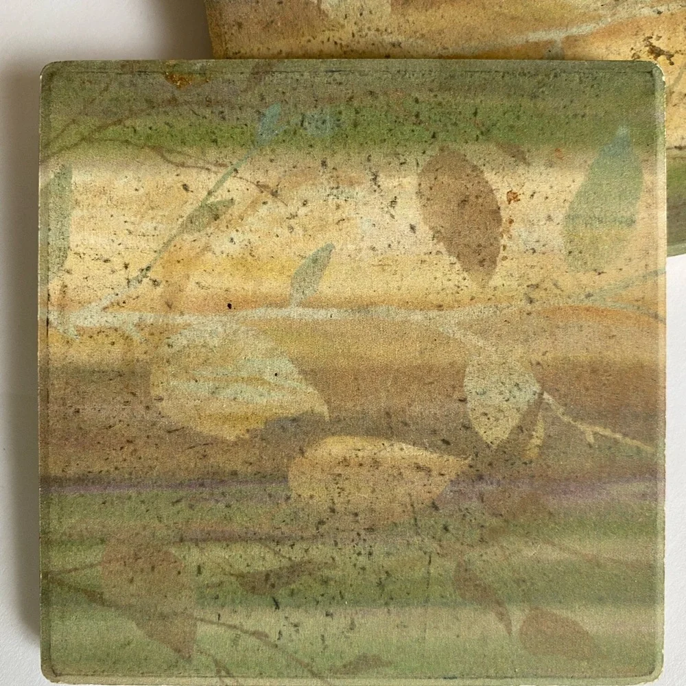 Vintage Otagiri Japan Coasters Design by Gibson Greetings Set of 4